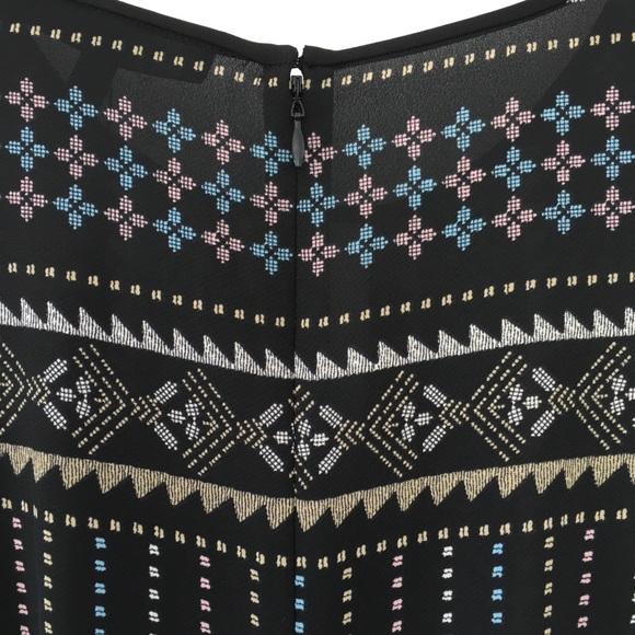 BCBG MaxAzria Freya Shift Column Tunic Style Boho Geometric Dress NWT | XS - Picture 5 of 11